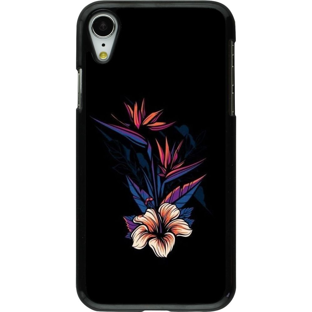 Coque iPhone XR - Dark Flowers