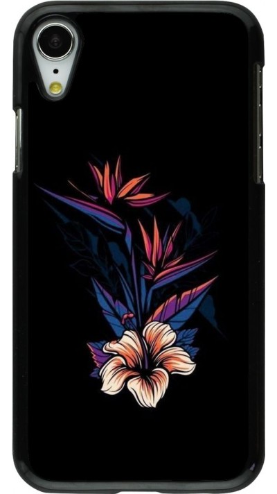 Coque iPhone XR - Dark Flowers