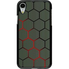 Coque iPhone XR - Geometric Line red