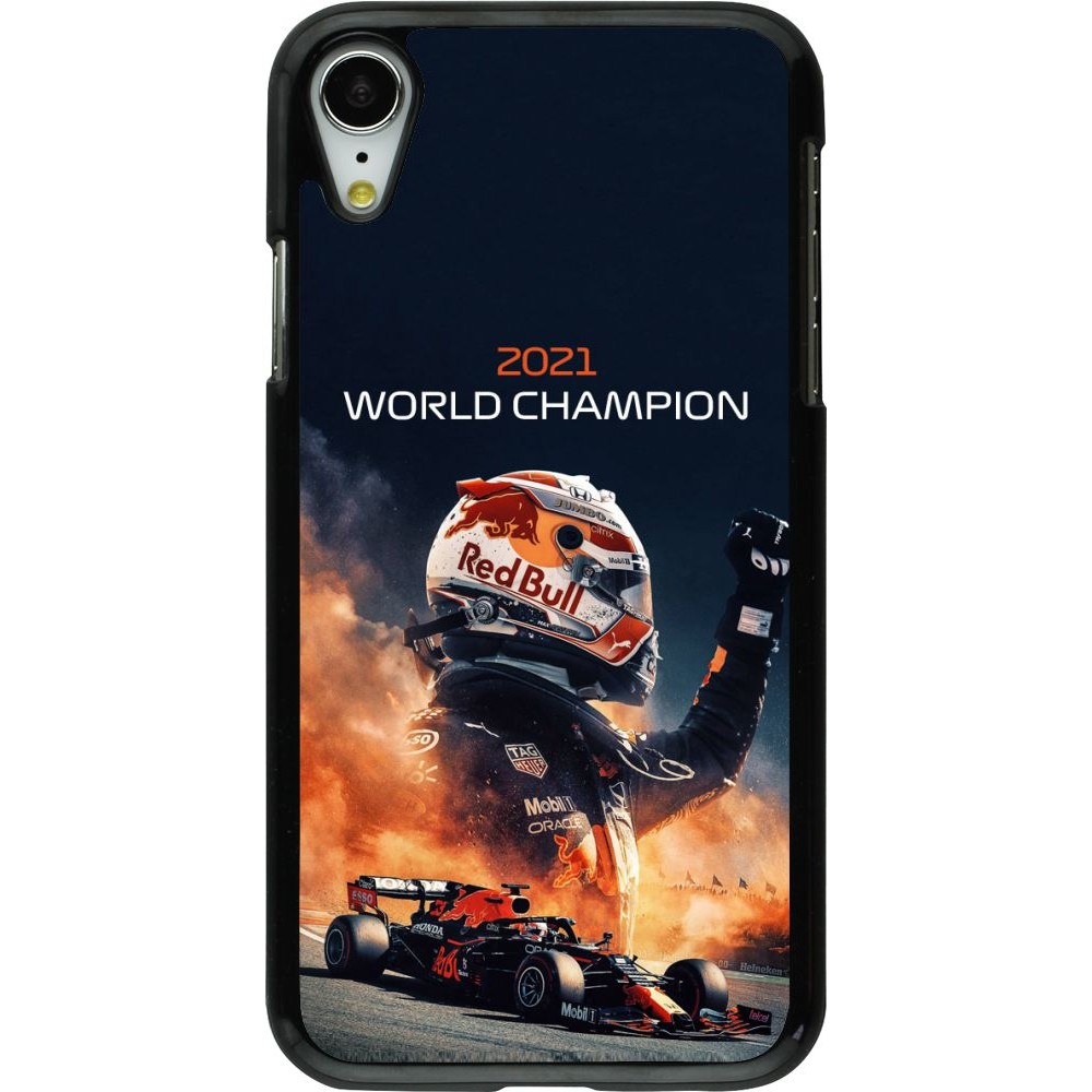 Coque iPhone XR - Max Verstappen 2021 World Champion