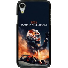Coque iPhone XR - Max Verstappen 2021 World Champion