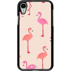 Coque iPhone XR - Pink Flamingos Pattern