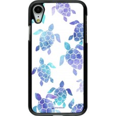 Coque iPhone XR - Turtles pattern watercolor
