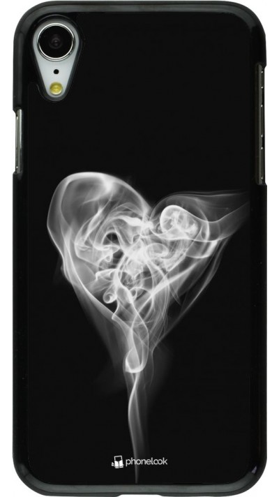 Hülle iPhone XR - Valentine 2022 Black Smoke