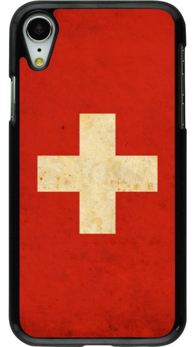 Hülle iPhone XR - Vintage Flag SWISS