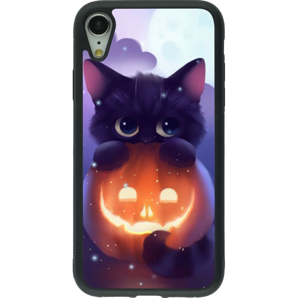 Coque iPhone XR - Silicone rigide noir Halloween 17 15