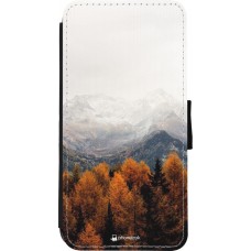 Coque iPhone XR - Wallet noir Autumn 21 Forest Mountain