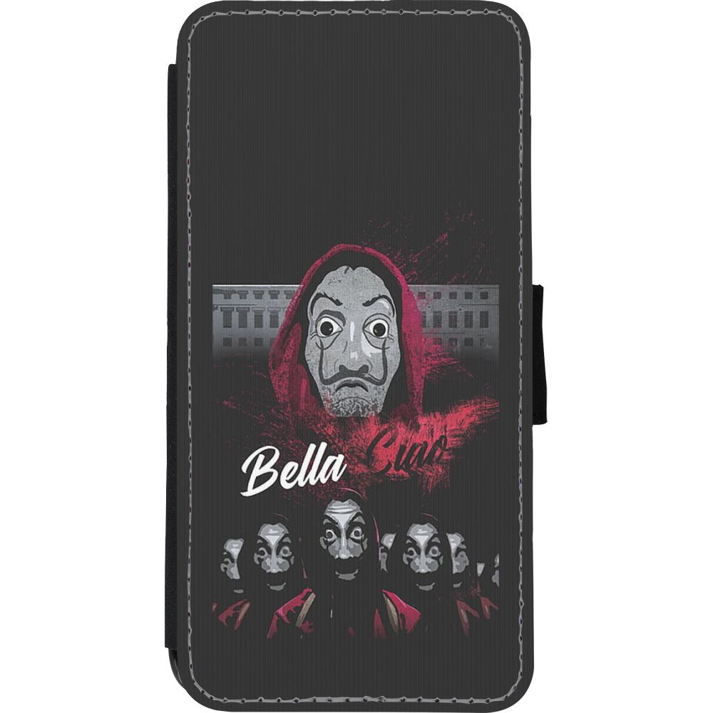 Coque iPhone XR - Wallet noir Bella Ciao