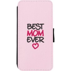 Coque iPhone XR - Wallet noir Best Mom Ever 2