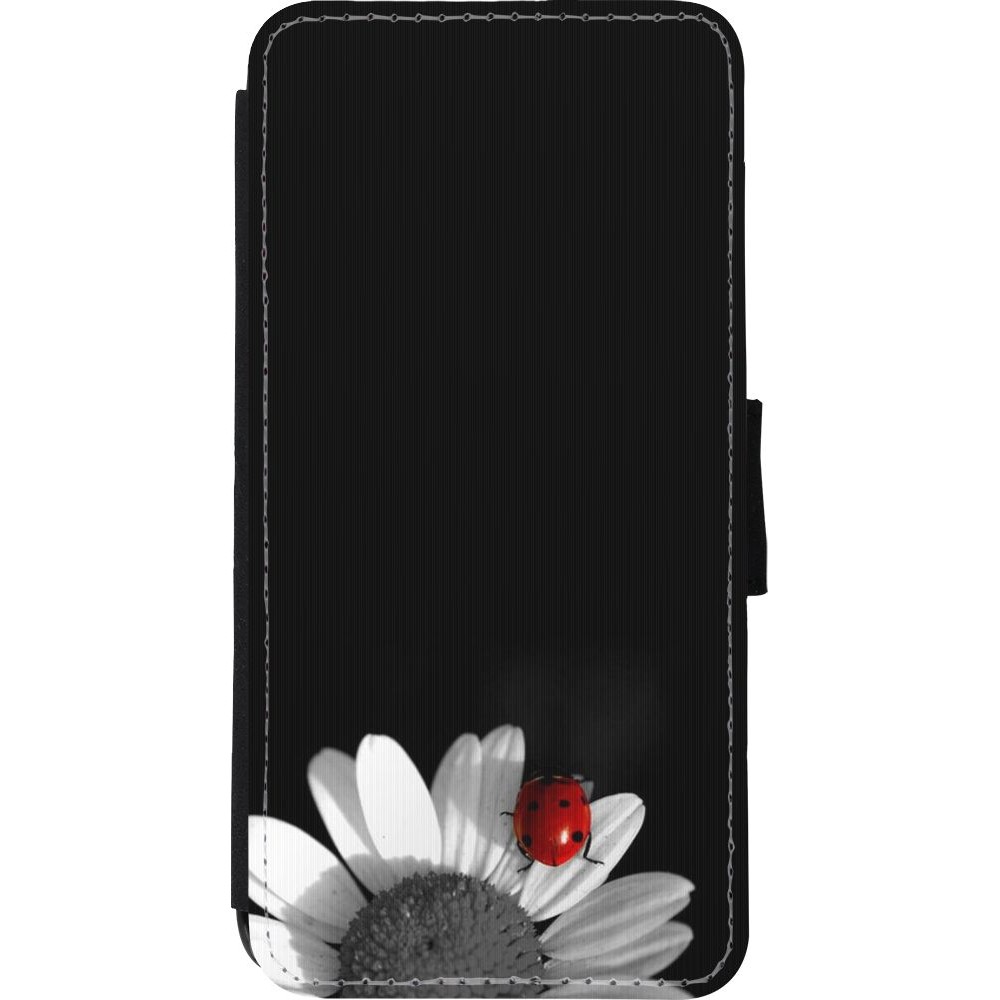Coque iPhone XR - Wallet noir Black and white Cox