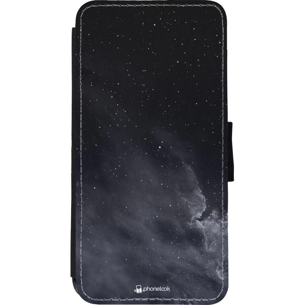 Coque iPhone XR - Wallet noir Black Sky Clouds