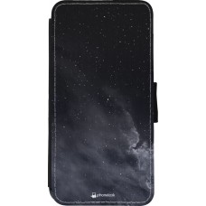 Coque iPhone XR - Wallet noir Black Sky Clouds