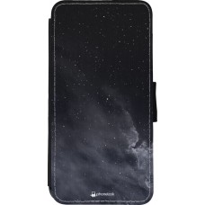 Coque iPhone XR - Wallet noir Black Sky Clouds