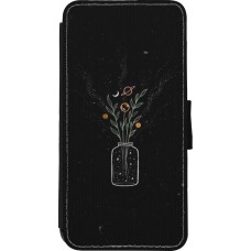 Coque iPhone XR - Wallet noir Vase black