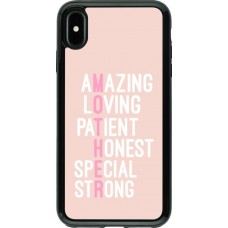 Coque iPhone Xs Max - Hybrid Armor noir Amazing Mom 2022