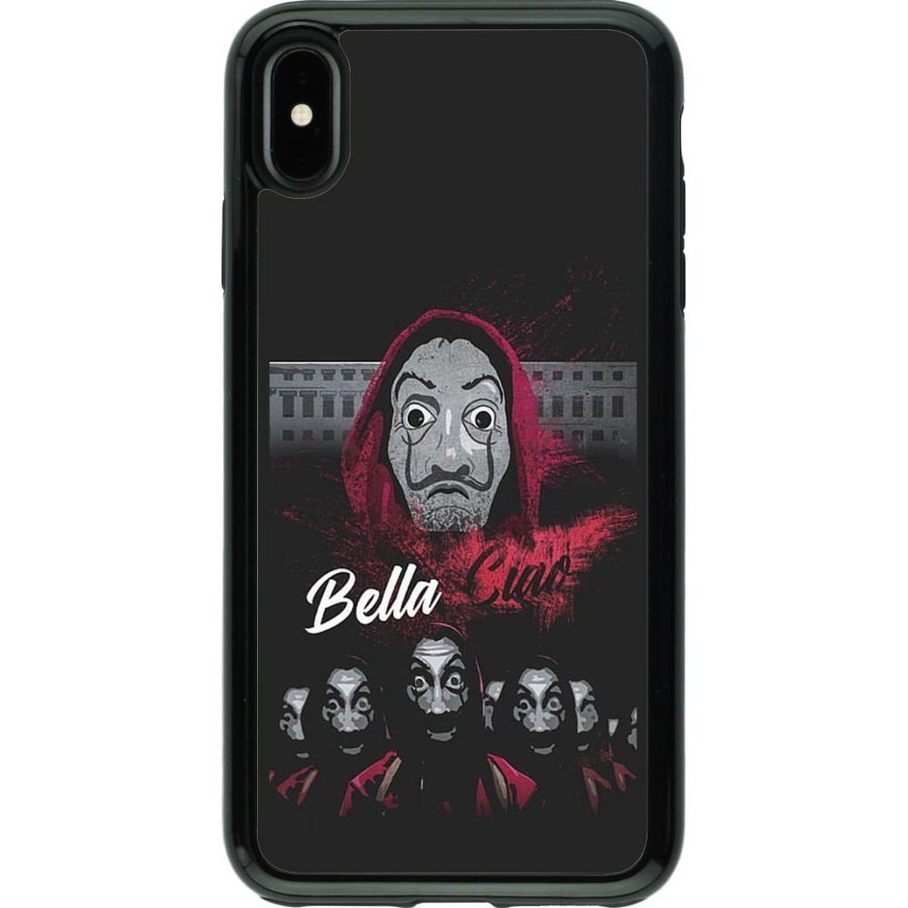 Coque iPhone Xs Max - Hybrid Armor noir Bella Ciao