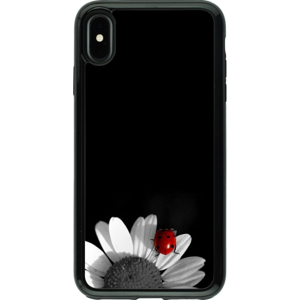 Hülle iPhone Xs Max - Hybrid Armor schwarz Black and white Cox