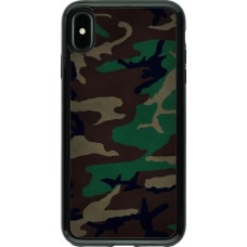 Coque iPhone Xs Max - Hybrid Armor noir Camouflage 3