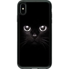 Coque iPhone Xs Max - Hybrid Armor noir Cat eyes