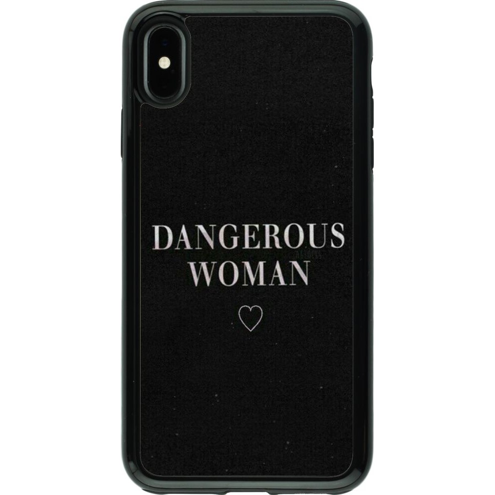 Coque iPhone Xs Max - Hybrid Armor noir Dangerous woman