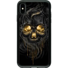Coque iPhone Xs Max - Hybrid Armor noir Skull 02