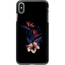 Coque iPhone Xs Max - Dark Flowers