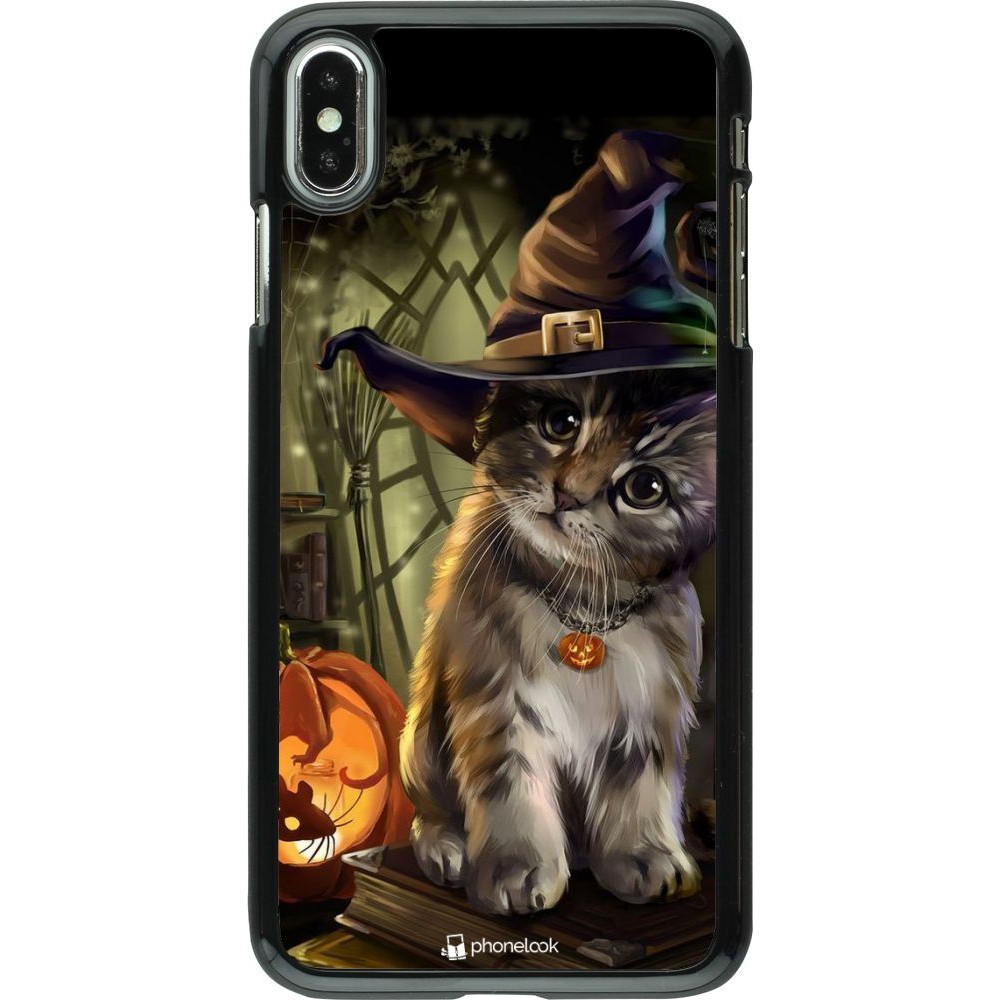 Coque iPhone Xs Max - Halloween 21 Witch cat