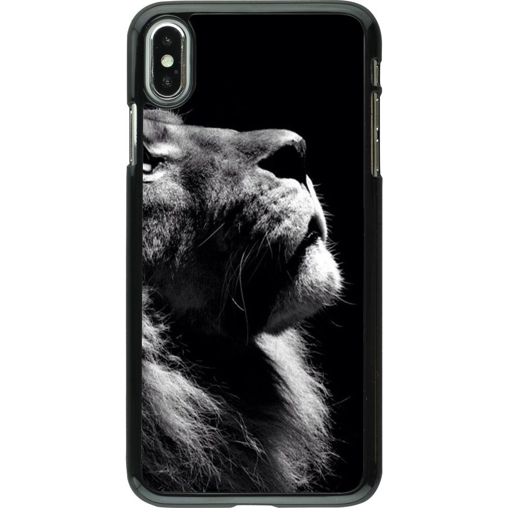 Coque iPhone Xs Max - Lion looking up