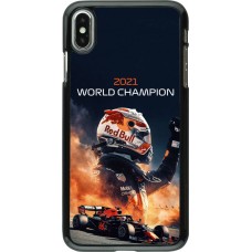 Coque iPhone Xs Max - Max Verstappen 2021 World Champion