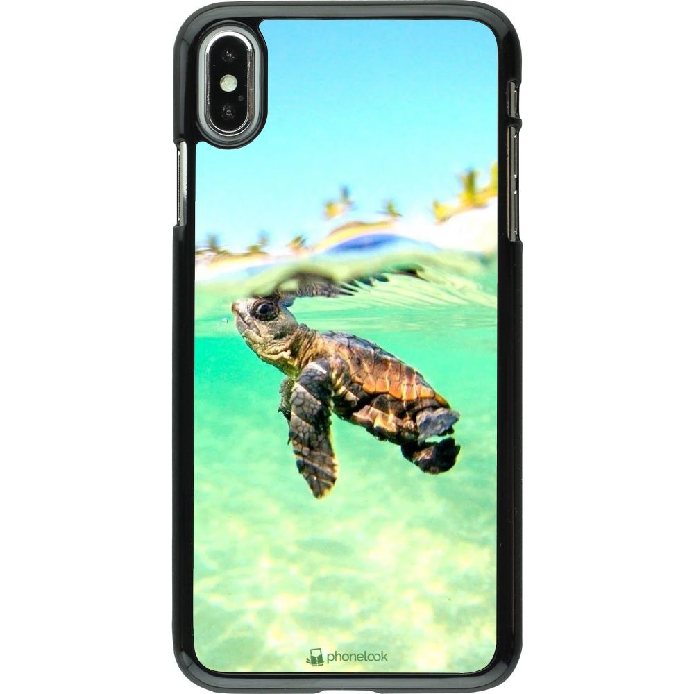 Coque iPhone Xs Max - Turtle Underwater