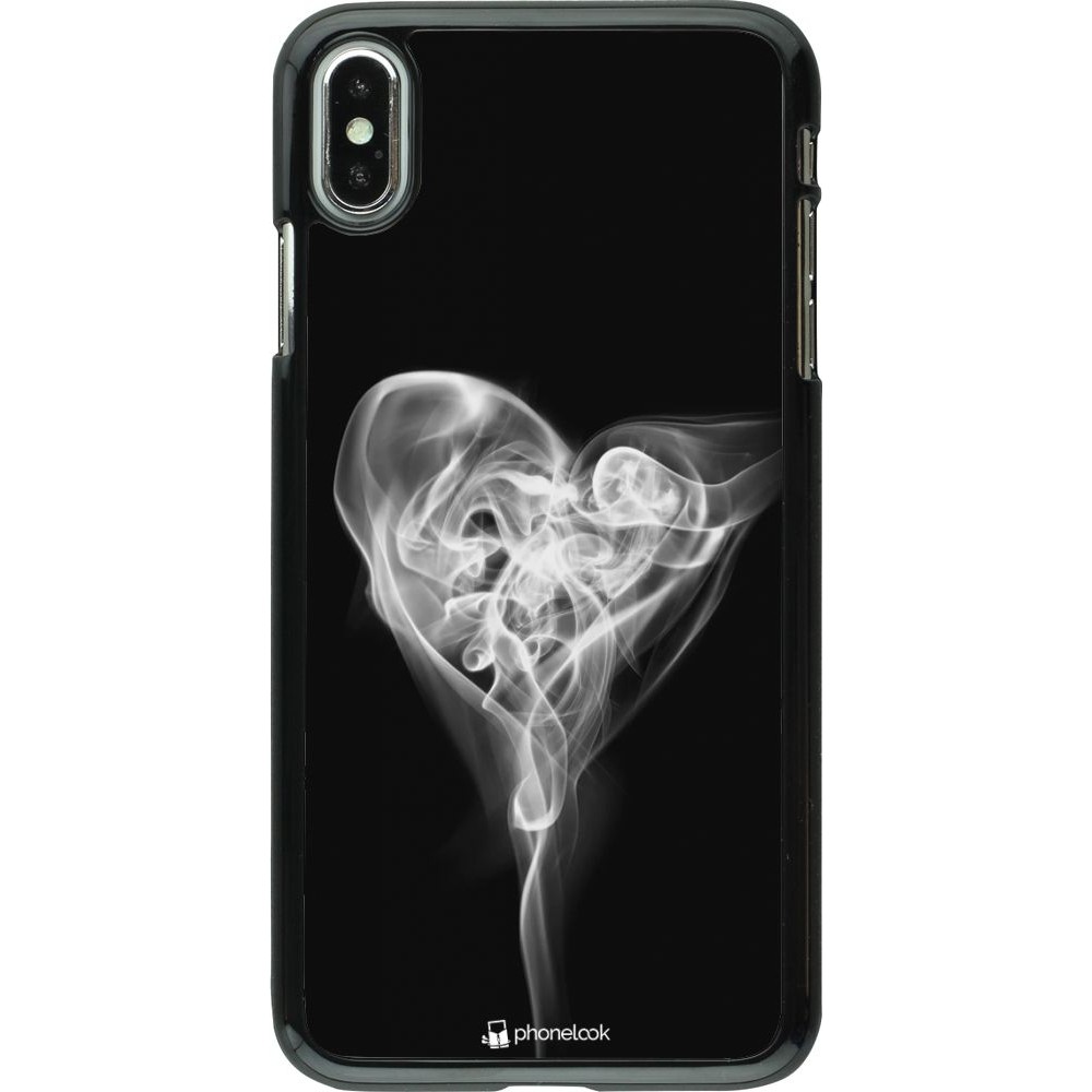 Coque iPhone Xs Max - Valentine 2022 Black Smoke