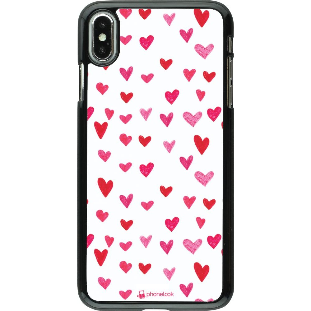 Coque iPhone Xs Max - Valentine 2022 Many pink hearts