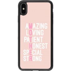 Coque iPhone Xs Max - Silicone rigide noir Amazing Mom 2022