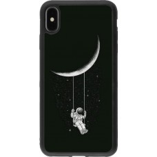 Hülle iPhone Xs Max - Silikon schwarz Astro balançoire