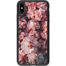 Coque iPhone Xs Max - Silicone rigide noir Beautiful Roses