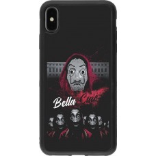 Hülle iPhone Xs Max - Silikon schwarz Bella Ciao