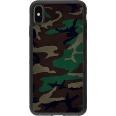 Hülle iPhone Xs Max - Silikon schwarz Camouflage 3