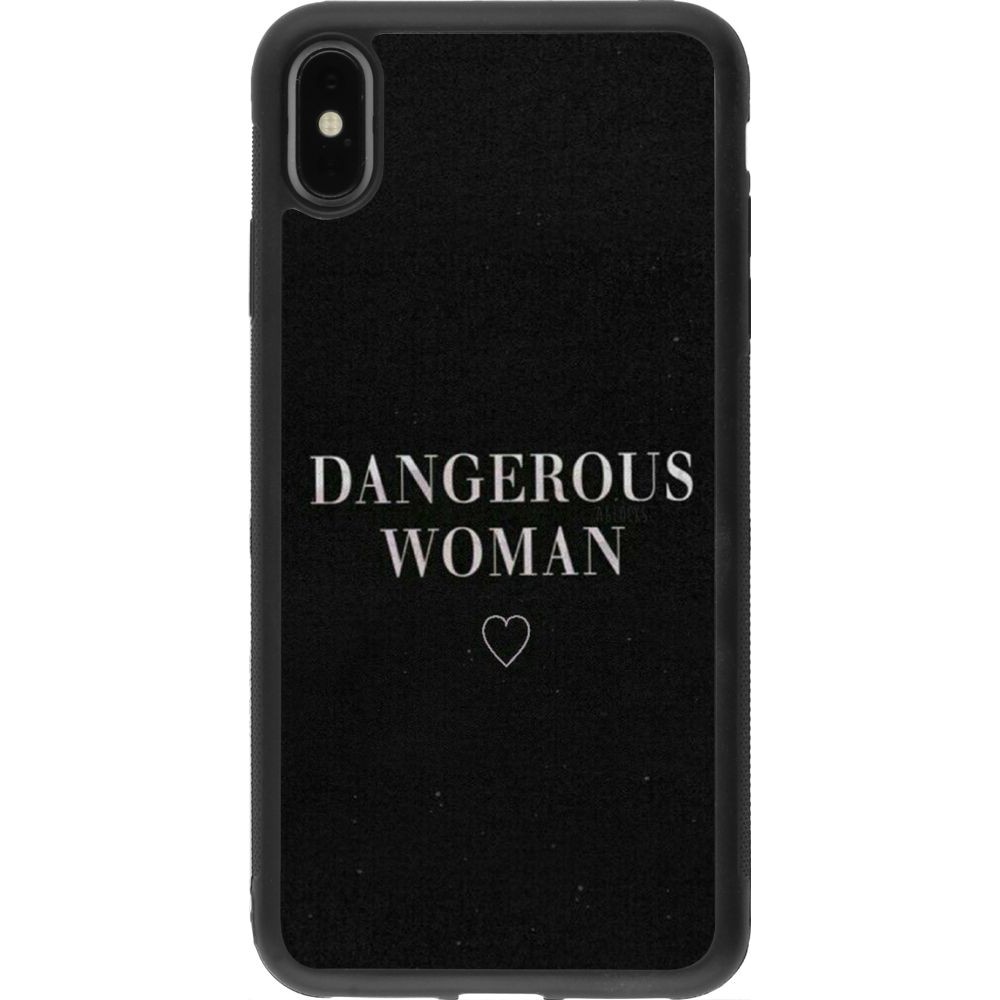 Hülle iPhone Xs Max - Silikon schwarz Dangerous woman
