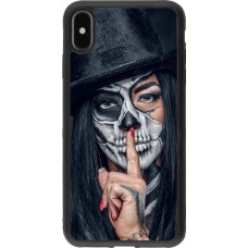 Coque iPhone Xs Max - Silicone rigide noir Halloween 18 19
