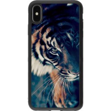 Hülle iPhone Xs Max - Silikon schwarz Incredible Lion