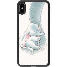 Hülle iPhone Xs Max - Silikon schwarz Mom 1903