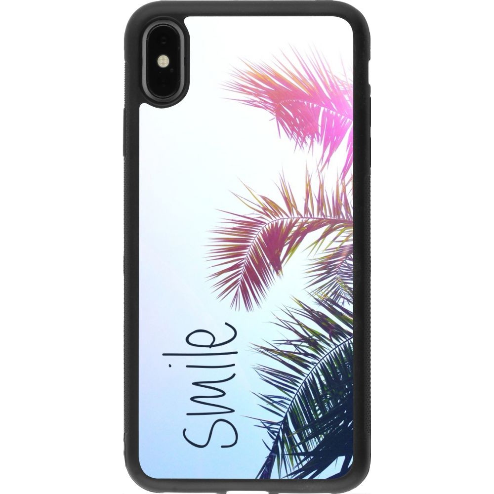 Hülle iPhone Xs Max - Silikon schwarz Smile 05