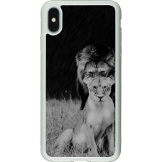 Coque iPhone Xs Max - Silicone rigide transparent Angry lions