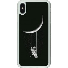 Coque iPhone Xs Max - Silicone rigide transparent Astro balançoire
