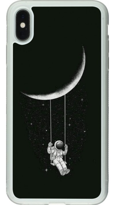 Hülle iPhone Xs Max - Silikon transparent Astro balançoire