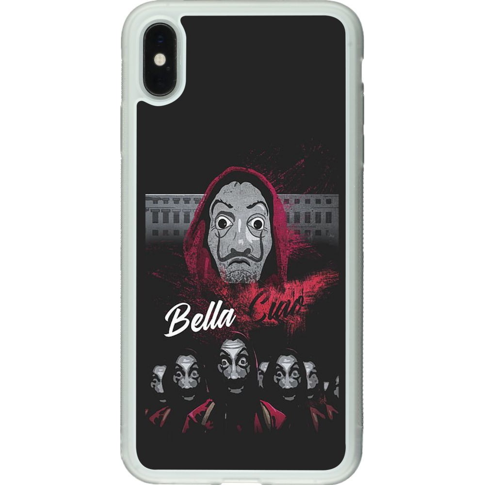 Hülle iPhone Xs Max - Silikon transparent Bella Ciao