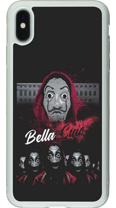 Coque iPhone Xs Max - Silicone rigide transparent Bella Ciao
