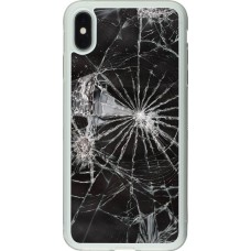 Hülle iPhone Xs Max - Silikon transparent Broken Screen