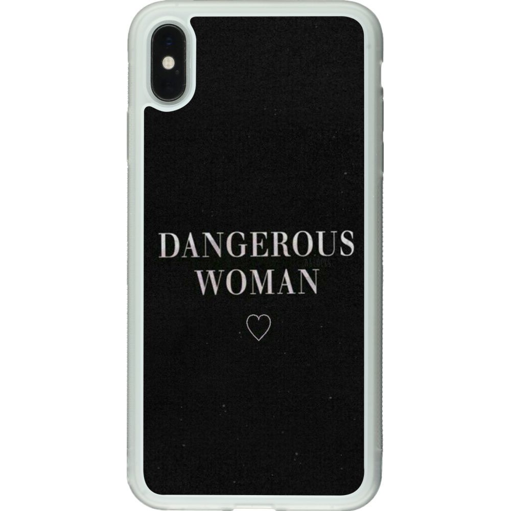 Hülle iPhone Xs Max - Silikon transparent Dangerous woman
