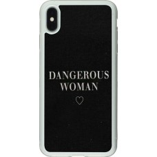 Hülle iPhone Xs Max - Silikon transparent Dangerous woman